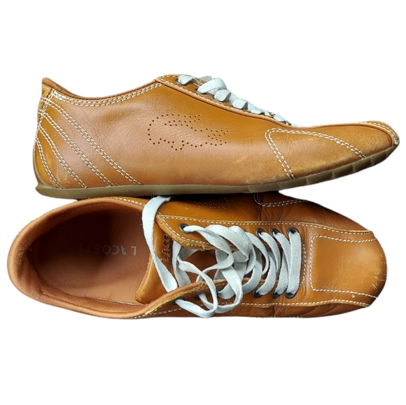 Lacoste Vintage Leather Sport Hybrid Leather Lace-up Driving Shoes Sz 7.5 EUC - Picture 5 of 5